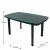 Rimini Rectangular Table Green