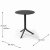 Step Low Table With 2 Net Lounge Chair Set - Anthracite