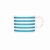 Siip Horizontal Stripe Short Mug Blue