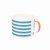Siip Horizontal Stripe Short Mug Blue