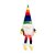 The Elvedon Collection Plush Rainbow Gonk - Seated