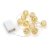 Konstsmide Gold Metal Ball LED Lights - Warm White