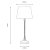 Oaks Lighting Table Lamp 505 x 230mm Antique Brass