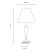 Oaks Lighting Lastur Table Lamp Soft Grey