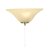 Oaks Lighting Half Coolie Glass Wall Light Champagne