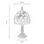 Oaks Lighting Tiffany Style Hummingbird Table Lamp