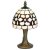 Oaks Lighting Tiffany Style Amber Flower Table Lamp