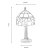 Oaks Lighting Tiffany Style Fruit Table Lamp