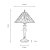Oaks Lighting Tiffany Style Basset Table Lamp