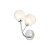 Oaks Lighting Harren Wall Light Chrome