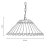 Oaks Lighting Tiffany Style Fabien Pendant Lamp