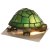 Oaks Lighting Tiffany Style Tortoise Novelty Table Lamp Green