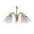 Oaks Lighting Turin 5 Light Chandelier Polished Brass