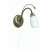 Oaks Lighting Antwerp Single Wall Light Antique Brass