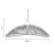 Oaks Lighting Helios Single Pendant with 1000mm Cord Black