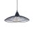 Oaks Lighting Helios Single Pendant with 1200mm Cord Black