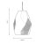 Oaks Lighting Melfi Pendant Large White