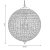 Oaks Lighting Ballon Crystal Pendant 600mm Antique Chrome