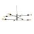 Oaks Lighting Graz 8 Light Pendant Black