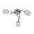 Oaks Lighting Naira 3 Light Semi-Flush Fitting Chrome