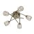 Oaks Lighting Naira 5 Light Semi-Flush Fitting Antique Brass