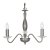 Oaks Lighting Vesta 3 Light Chandelier Antique Silver