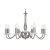 Oaks Lighting Vesta 8 Light Chandelier Antique Silver