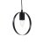 Oaks Lighting Ring Single Pendant Black