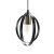 Oaks Lighting Orb Single Pendant Black