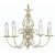 Oaks Lighting Tuscany 5 Light Chandelier Ivory