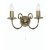 Oaks Lighting Tuscany Double Wall Light Antique Brass