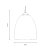 Oaks Lighting Oriata Pendant Large Glass