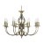 Oaks Lighting Tuscany 8 Light Chandelier Antique Brass