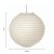 Oaks Lighting 16 Non-Electric Paper Lantern White