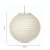 Oaks Lighting 14 Non-Electric Paper Lantern White