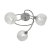 Oaks Lighting Tarn 3 Arm Semi-Flush Ceiling Light Chrome