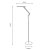 Oaks Lighting Broome LED Floor Lamp Silver