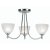 Oaks Lighting Hamburg 3 Light Chandelier Chrome