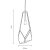 Oaks Lighting Jonk Pendant Large Black