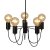 Oaks Lighting Tala 5 Light Chandelier Black