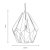 Oaks Lighting Pylos Large Pendant Black
