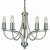 Oaks Lighting Loop 5 Light Chandelier Antique Chrome