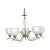Oaks Lighting Luanda 5 Light Chandelier Antique Brass