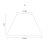 Oaks Lighting Cotton Coolie Shade Black - Various Sizes