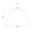 Oaks Lighting Cotton Coolie Shade Slate - Various Sizes