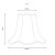 Oaks Lighting Scallop Shade Sand - Various Sizes