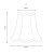 Oaks Lighting Scallop Shade Sand - Various Sizes