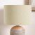 Pacific Lifestyle Lino Self Lined Linen Drum Lampshade 50cm - Butterscotch