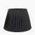 Pacific Lifestyle Lyndon Poly Cotton Knife Pleat Tapered Lampshade 35cm - Black