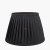 Pacific Lifestyle Lyndon Poly Cotton Knife Pleat Tapered Lampshade 35cm - Black